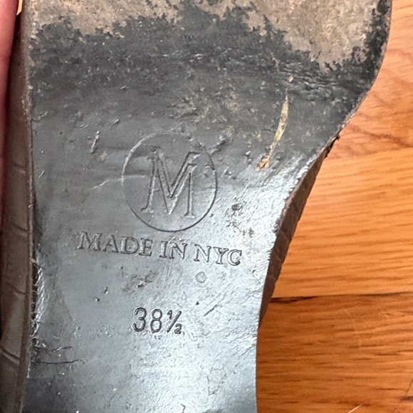 Modern Vice Black Leather Buckle Ankle Boots 8.5 - Picture 8 of 8